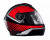 Capacete Honda com Viseira Solar _ HF3 Preto/Vermelho